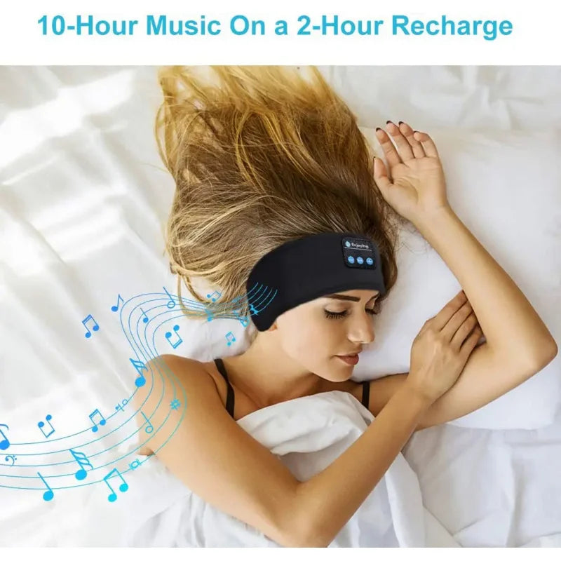 Bluetooth Schlafende Kopfhörer Sport Stirnband Dünn weich elastisch komfortabel drahtlose Musik Kopfhörer Augen maske für Seitens chläfer